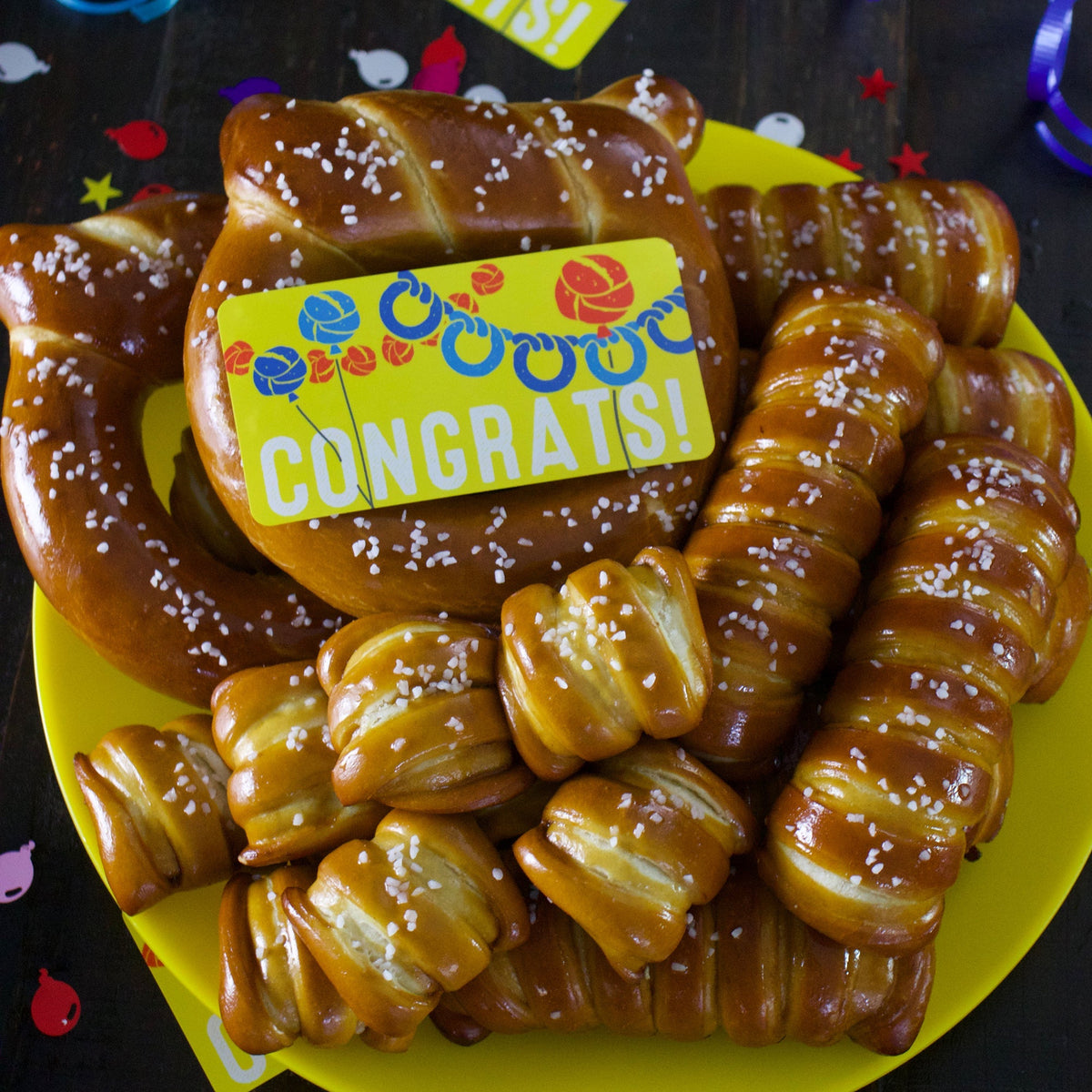 Wheelhouse Signature Soft Pretzel Box - Congratulations